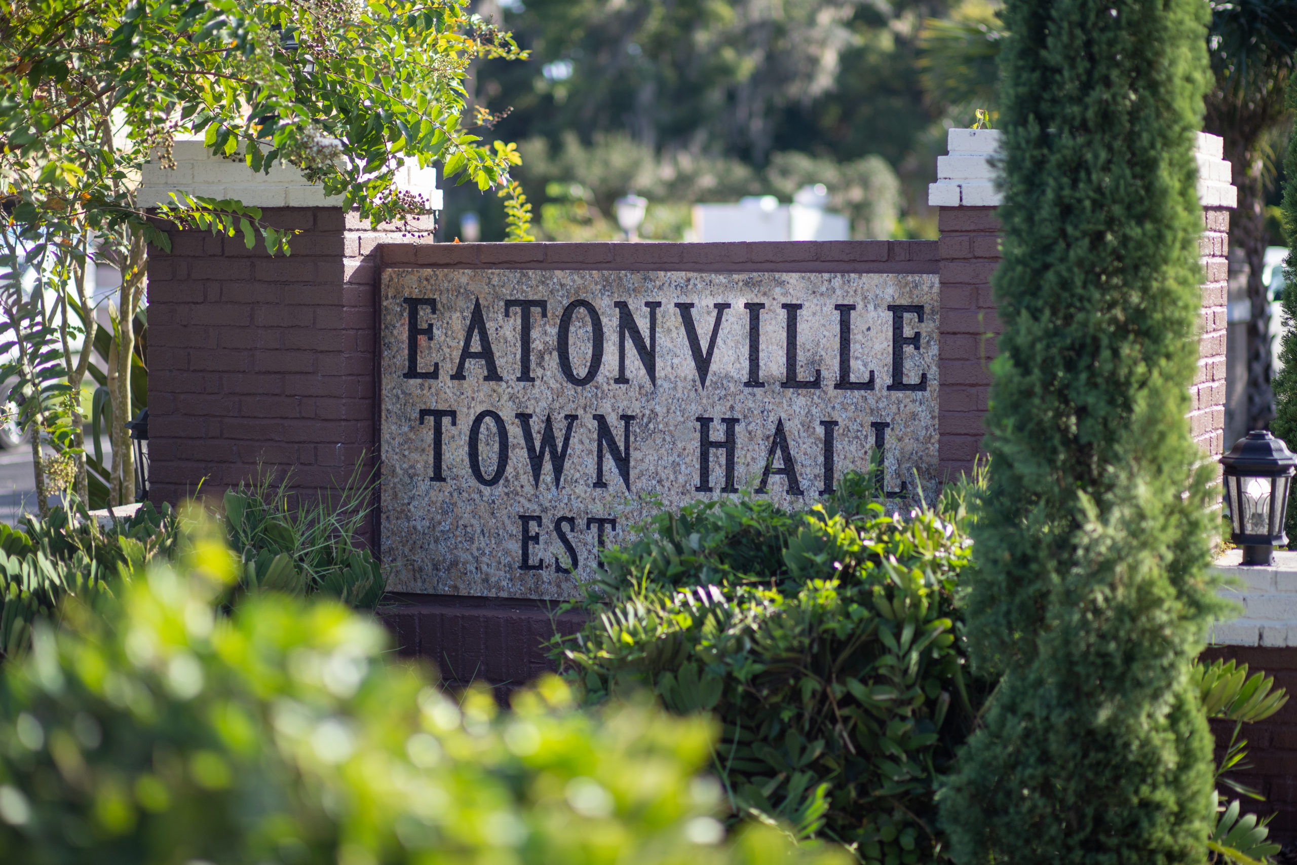 Eatonville Town Hall sign